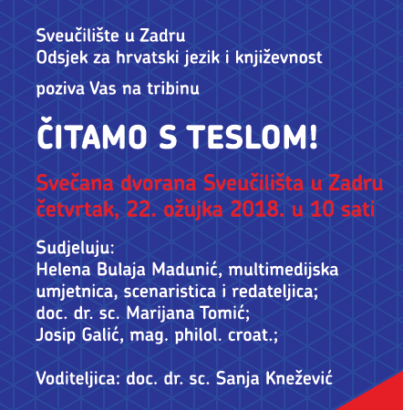 Poziv na tribinu "Čitamo s Teslom"